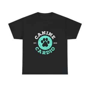 Canine Cardio Graphic Tee – Dog Paw Fitness Shirt