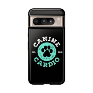Canine Cardio Phone Case — Paw Print Fitness Design