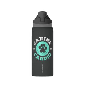 Canine Cardio 32oz Insulated Water Bottle - Dog Paw Fitness Bottle
