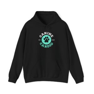 Canine Cardio Hoodie – Dog Lover Paw Print Fitness Sweatshirt